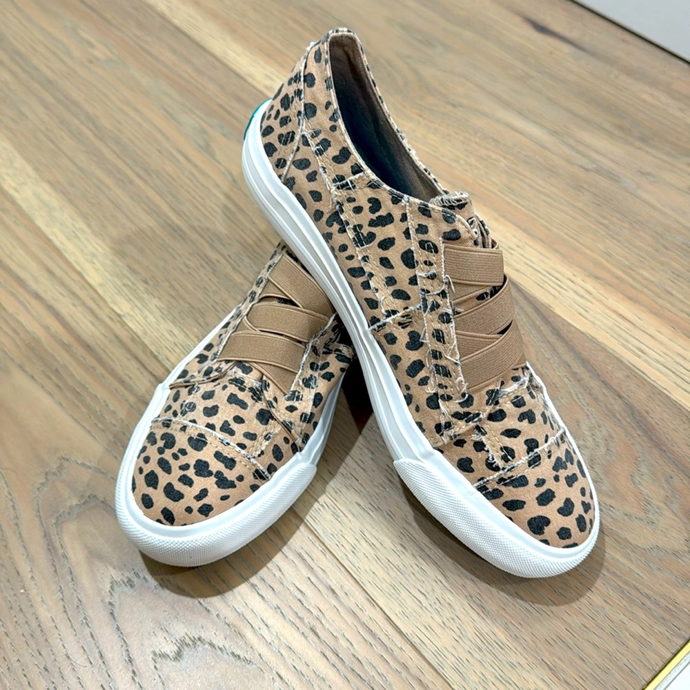 Cheetah Print Blowfish Malibu Canvas Shoes Size 7.5